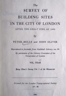 The Survey of Building Sites in the City of London after the Great Fire of 1666, Vol. Four